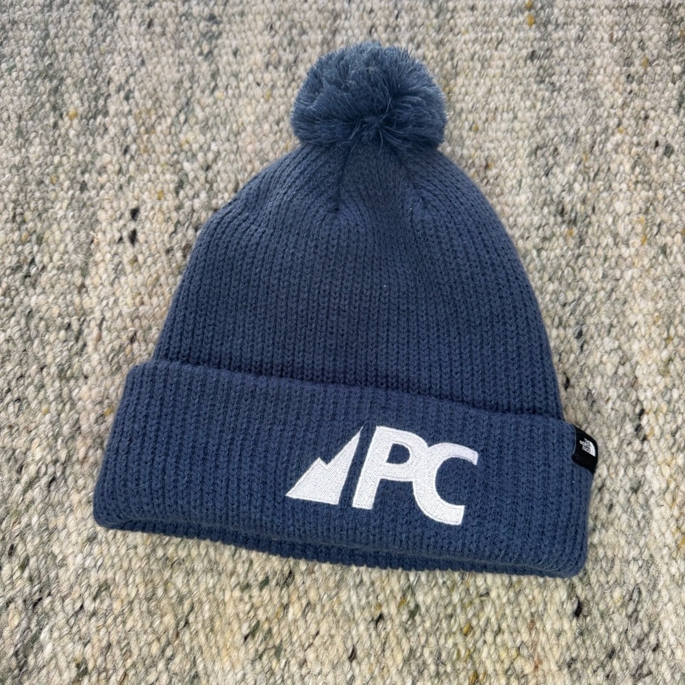 North Face Beanie with Pom Pom